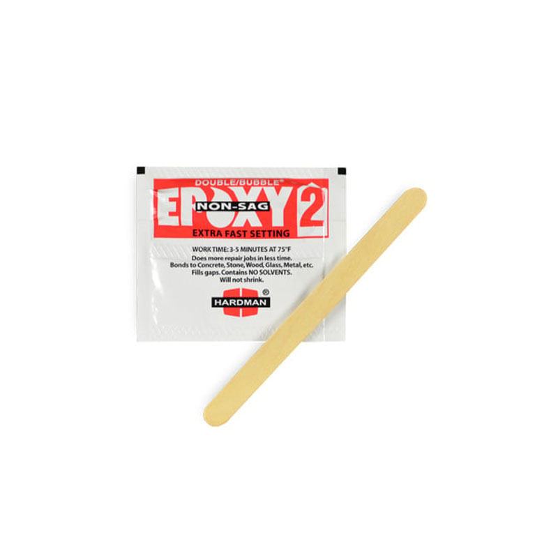 Hardman Double / Bubble Extra Fast Set Epoxy Non-SAG Red Package 3.5 G Packet