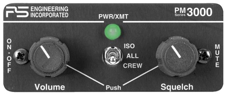 PS Engineering Pm 3000 4 Place Stereo Intercom Without Crew TSO - Open Box
