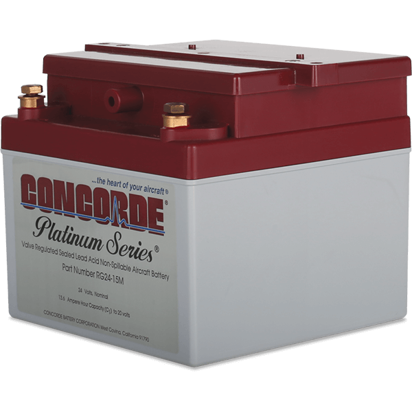 Concorde RG24-15M Platinum Series Sealed Lead Acid Aircraft Battery