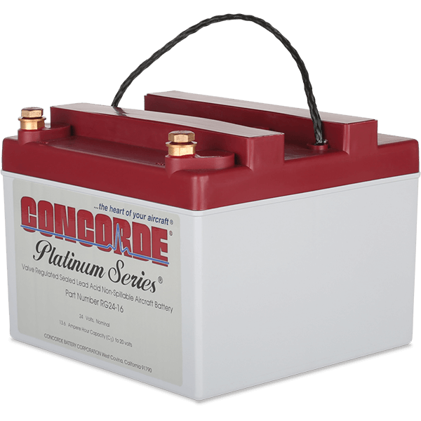 Concorde RG24-16 Platinum Series Sealed Lead Acid Aircraft Battery