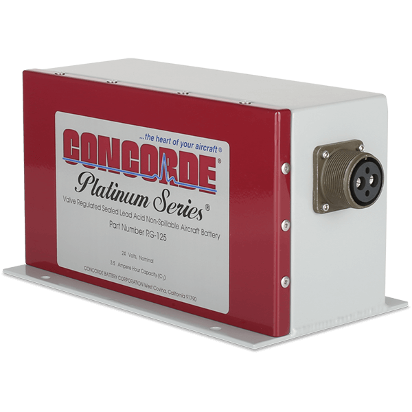 Concorde RG-125 Aircraft Battery