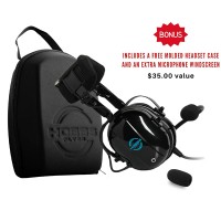 Hobbs Flyer H1 Passive Noise Canceling (PNR) Aviation Headset With AUX Music Input HF3977AV0061